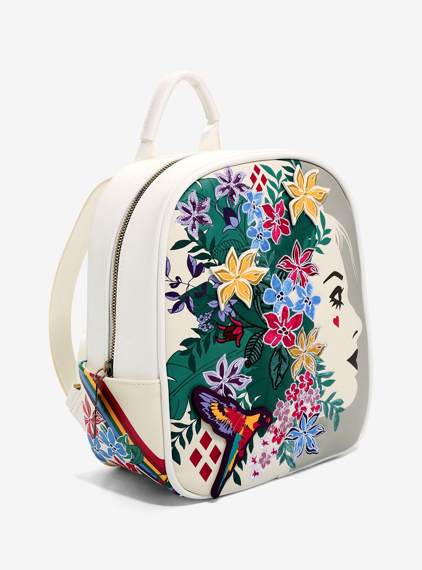 The Suicide Squad Harley Quinn Floral Mini Backpack - BoxLunch Exclusive, , alternate
