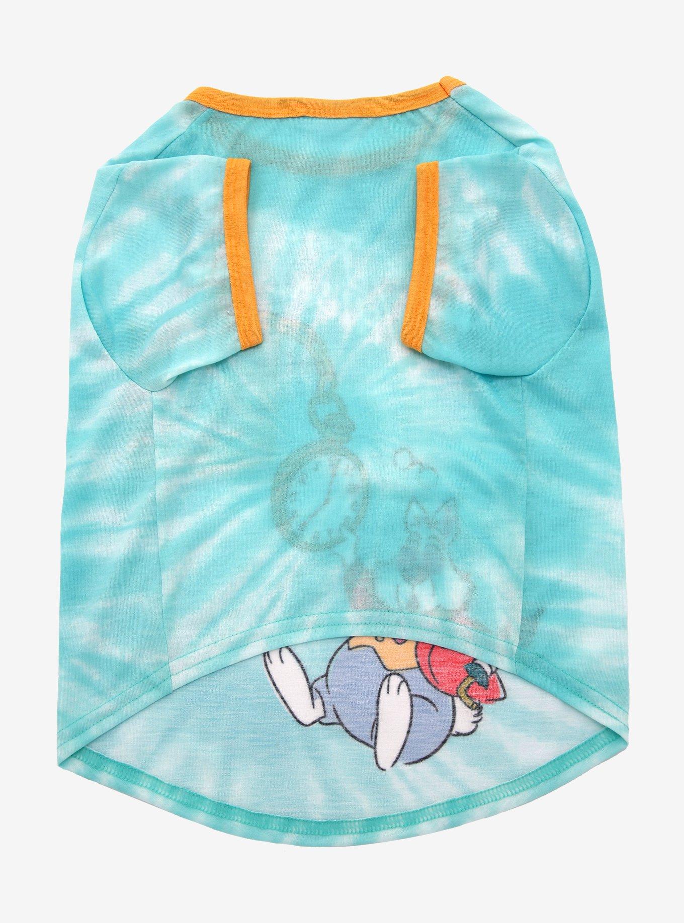 Disney Alice in Wonderland I'm Late Pocket Tie-Dye Pet T-Shirt - BoxLunch Exclusive, MULTI, alternate
