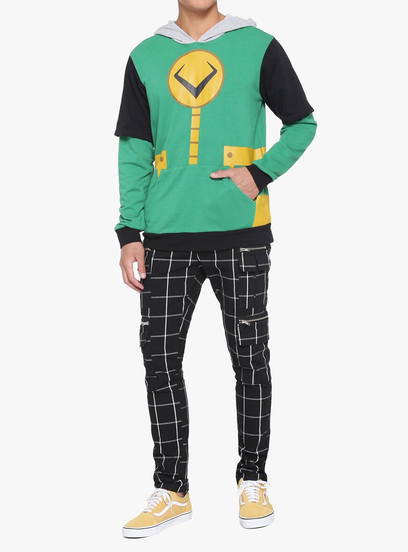 Our Universe Marvel Loki Double Sleeve Hoodie, MULTI, alternate