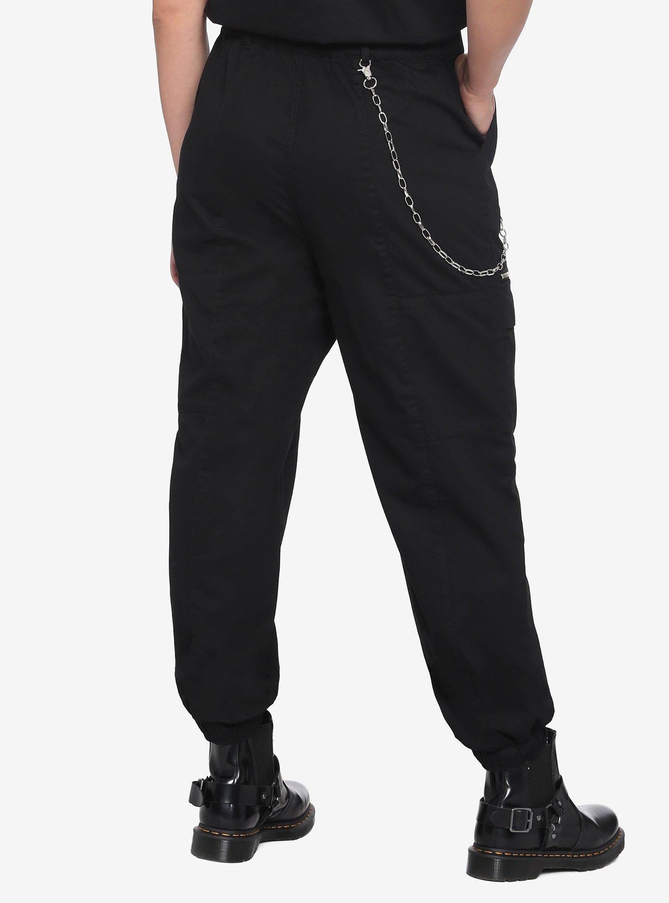 Black Chain Jumpsuit, BLACK, alternate