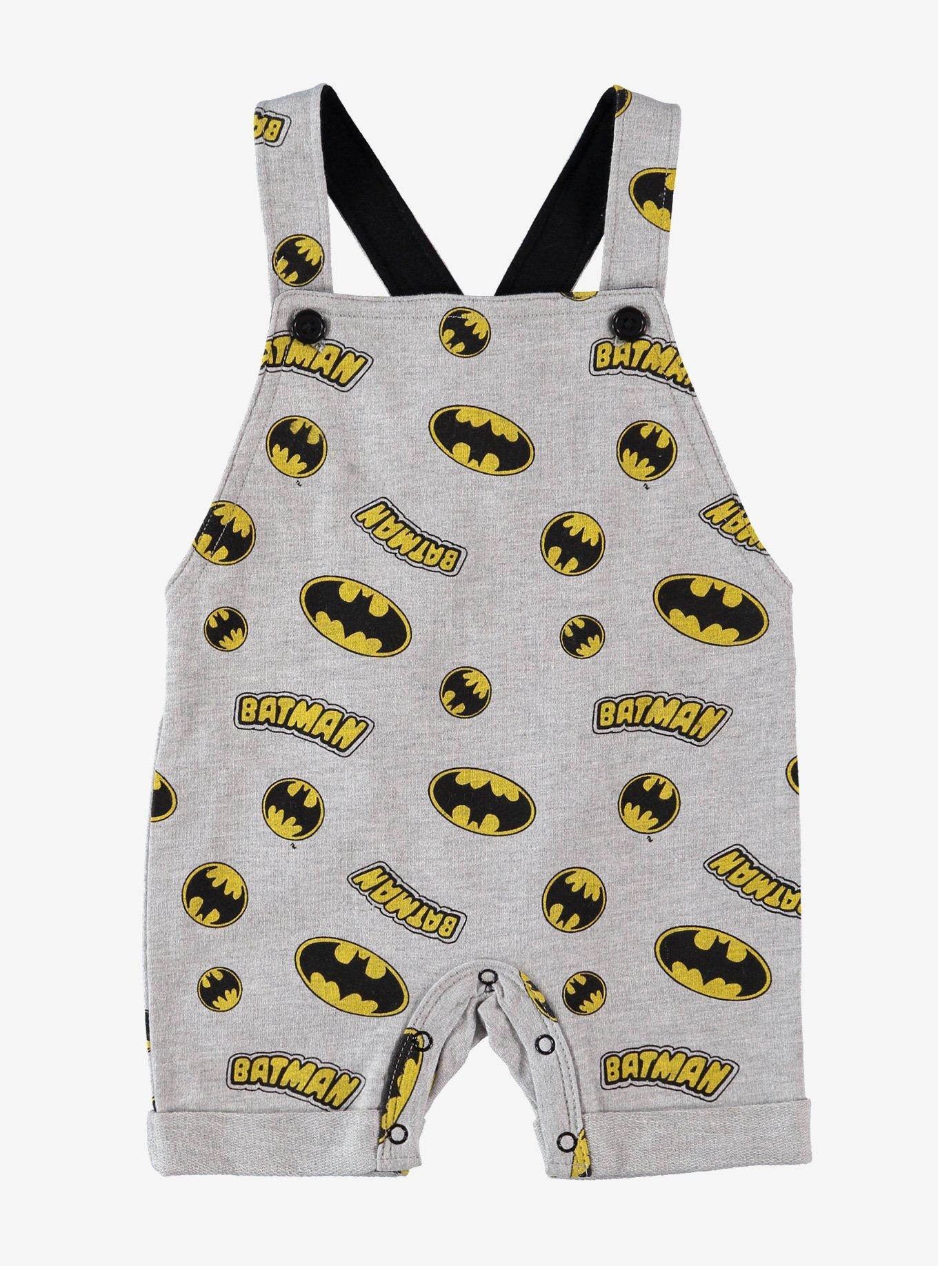 DC Comics Batman Infant Overall Set, BLACK, alternate