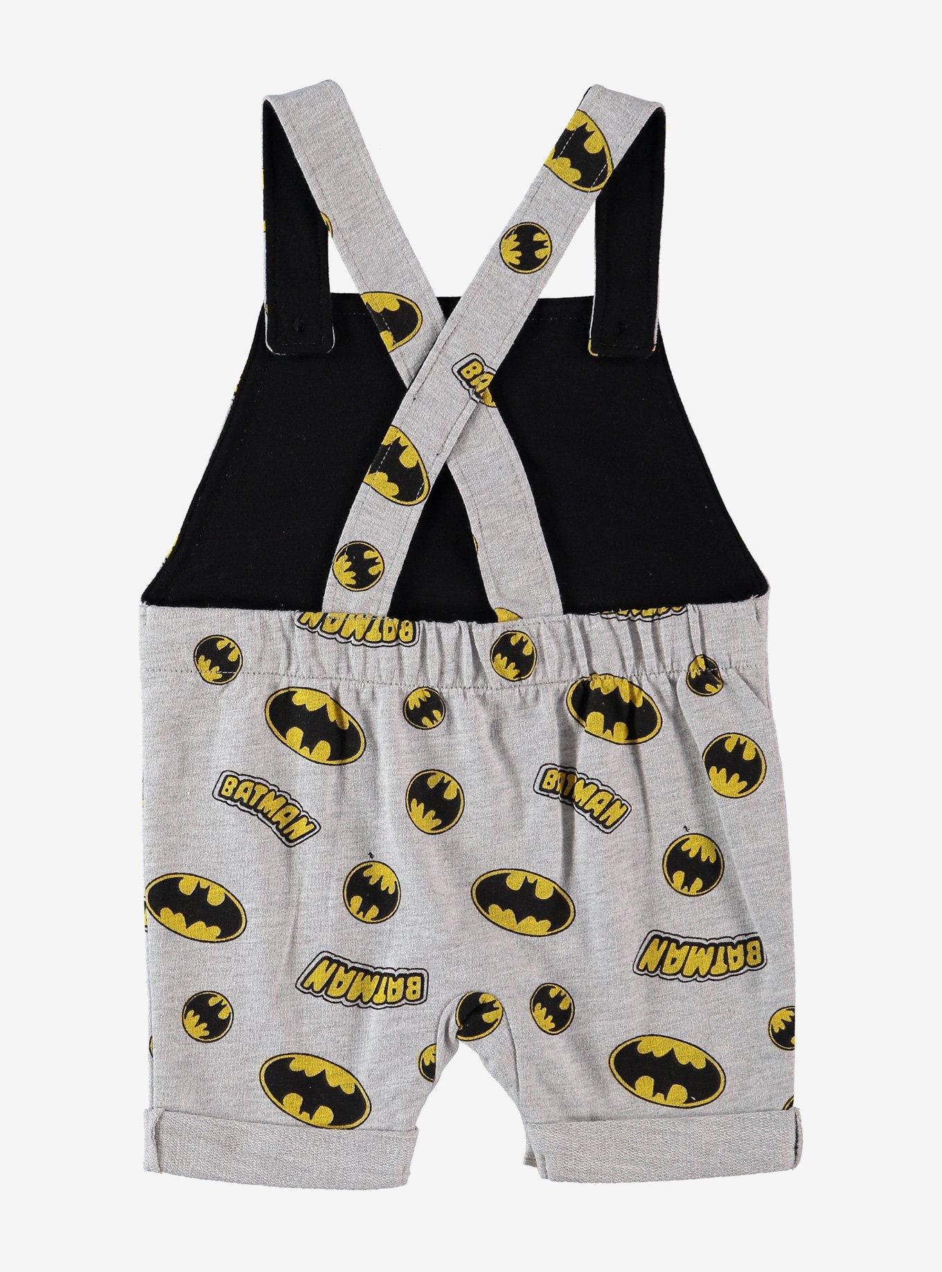 DC Comics Batman Infant Overall Set, BLACK, alternate