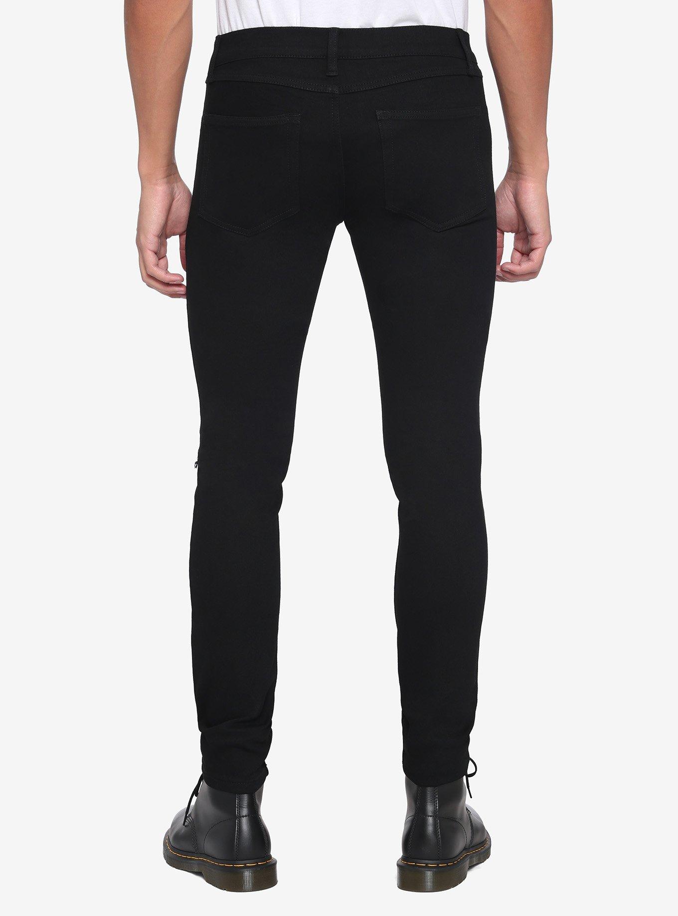 Black Patches Stinger Jeans, BLACK, alternate