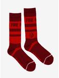 Avatar: The Last Airbender Fire Nation Colorblock Crew Socks - BoxLunch Exclusive, , alternate