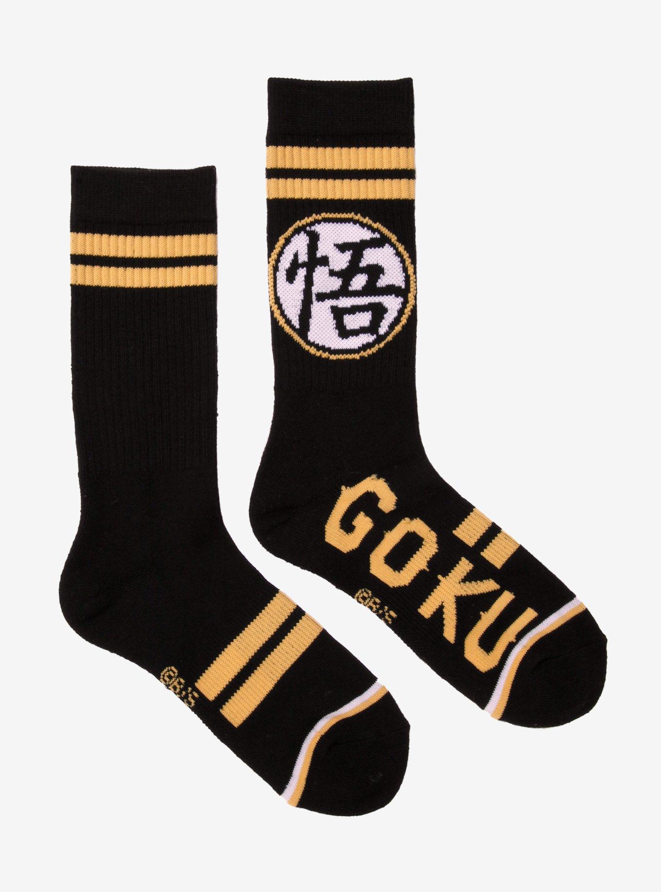 Dragon Ball Z Goku Symbol Crew Socks - BoxLunch Exclusive, , alternate