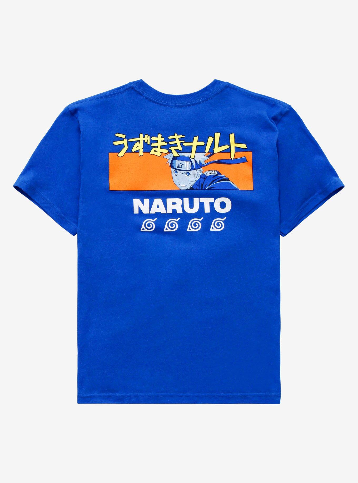 Naruto Shippuden Pillar Panel Youth T-Shirt - BoxLunch Exclusive, ROYAL, alternate