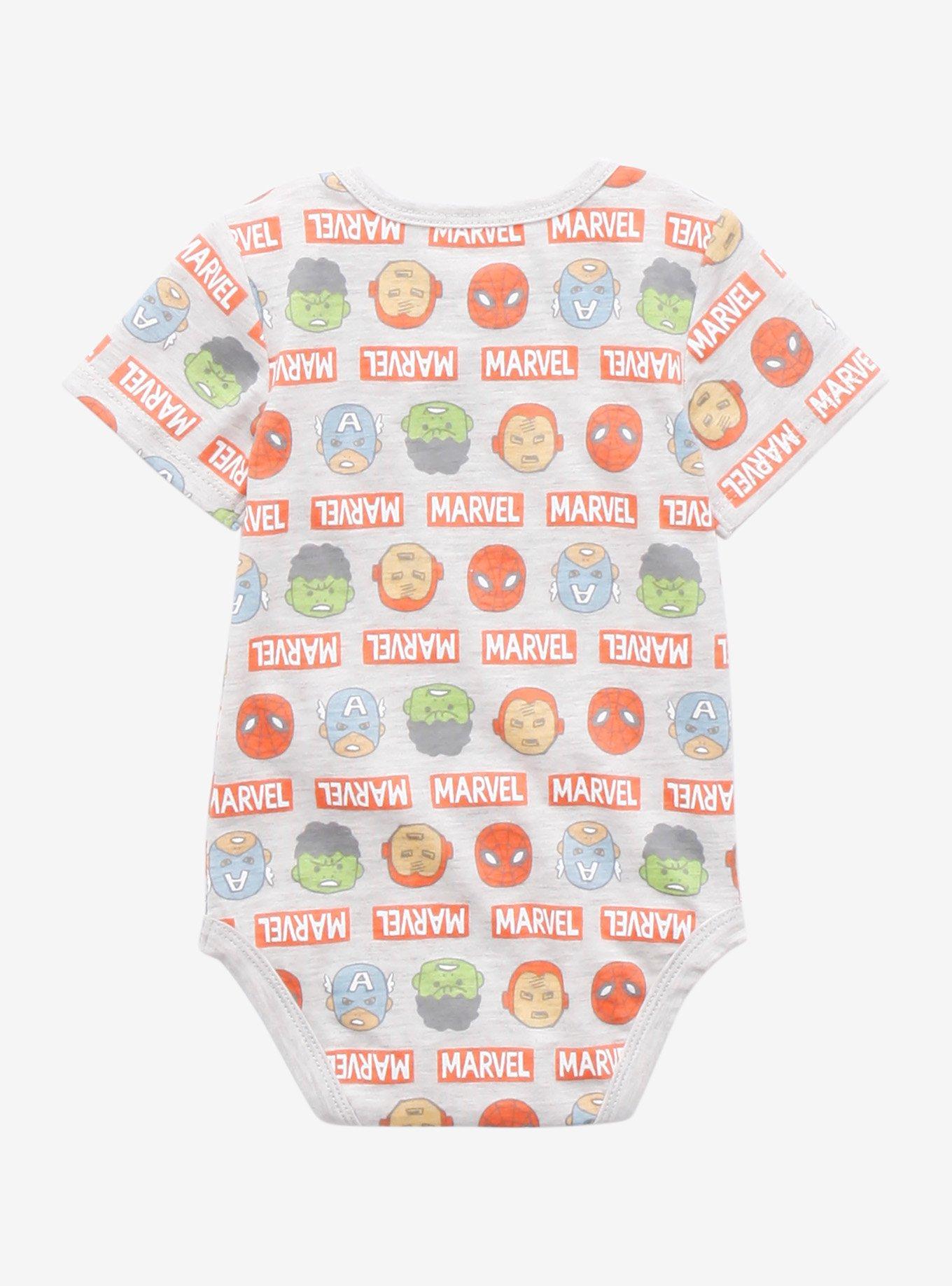 Marvel Chibi Characters Infant One-Piece - BoxLunch Exclusive, MULTI, alternate