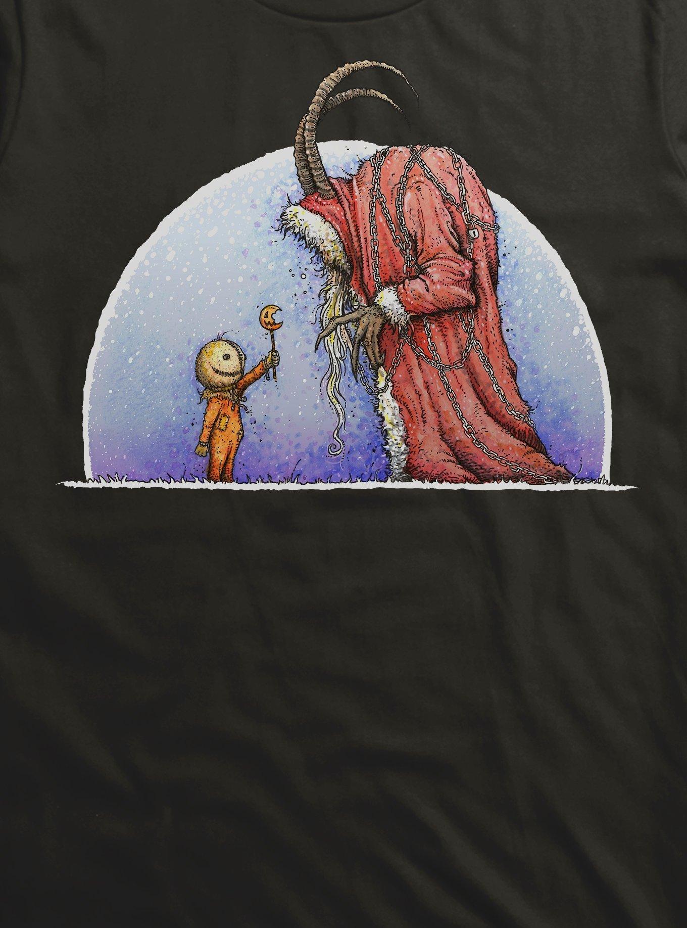 Holiday Horrors Meet Krampus Black T-Shirt, , hi-res