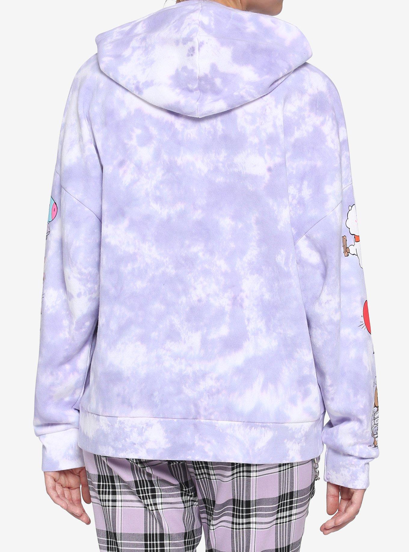 BT21 Cloud Wash Girls Hoodie, MULTI, alternate