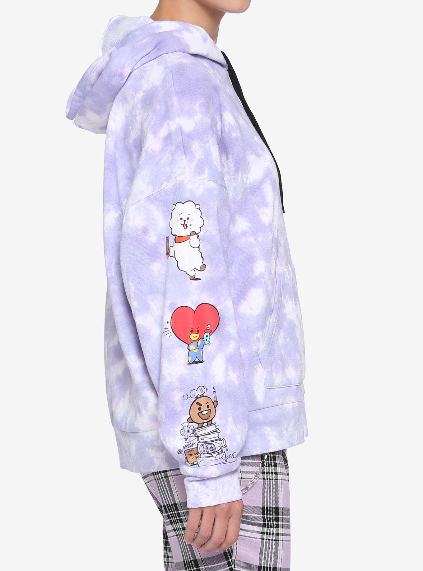 BT21 Cloud Wash Girls Hoodie