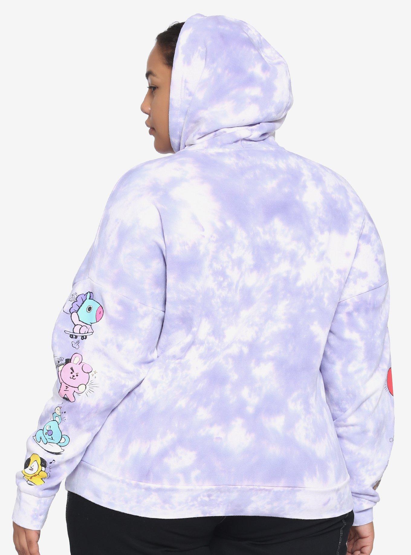 BT21 Cloud Wash Girls Hoodie Plus Size, MULTI, alternate