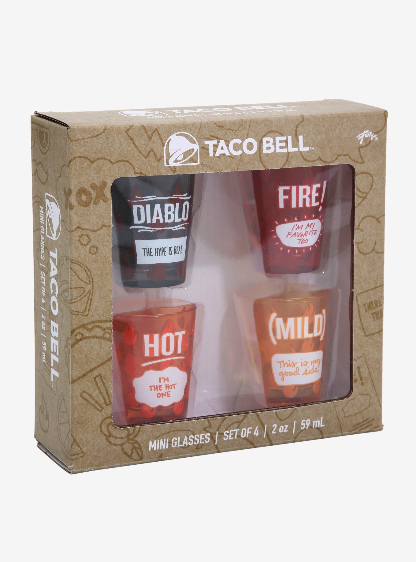 Taco Bell Sauces Mini Glass Set, , alternate