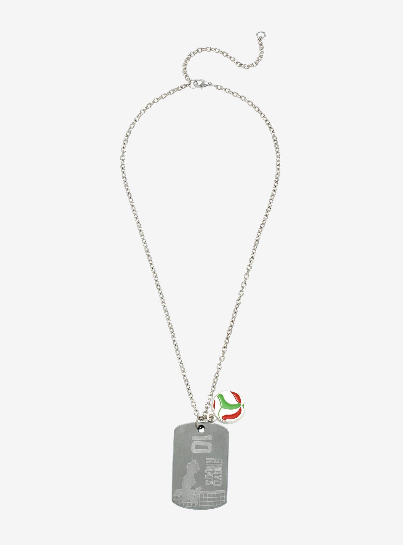 Haikyu!! Shoyo Hinata Tag Charm Necklace, , alternate