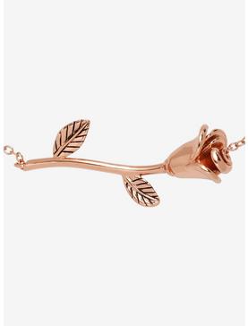 Disney Beauty And The Beast Rose Dainty Pull Cord Bracelet, , hi-res