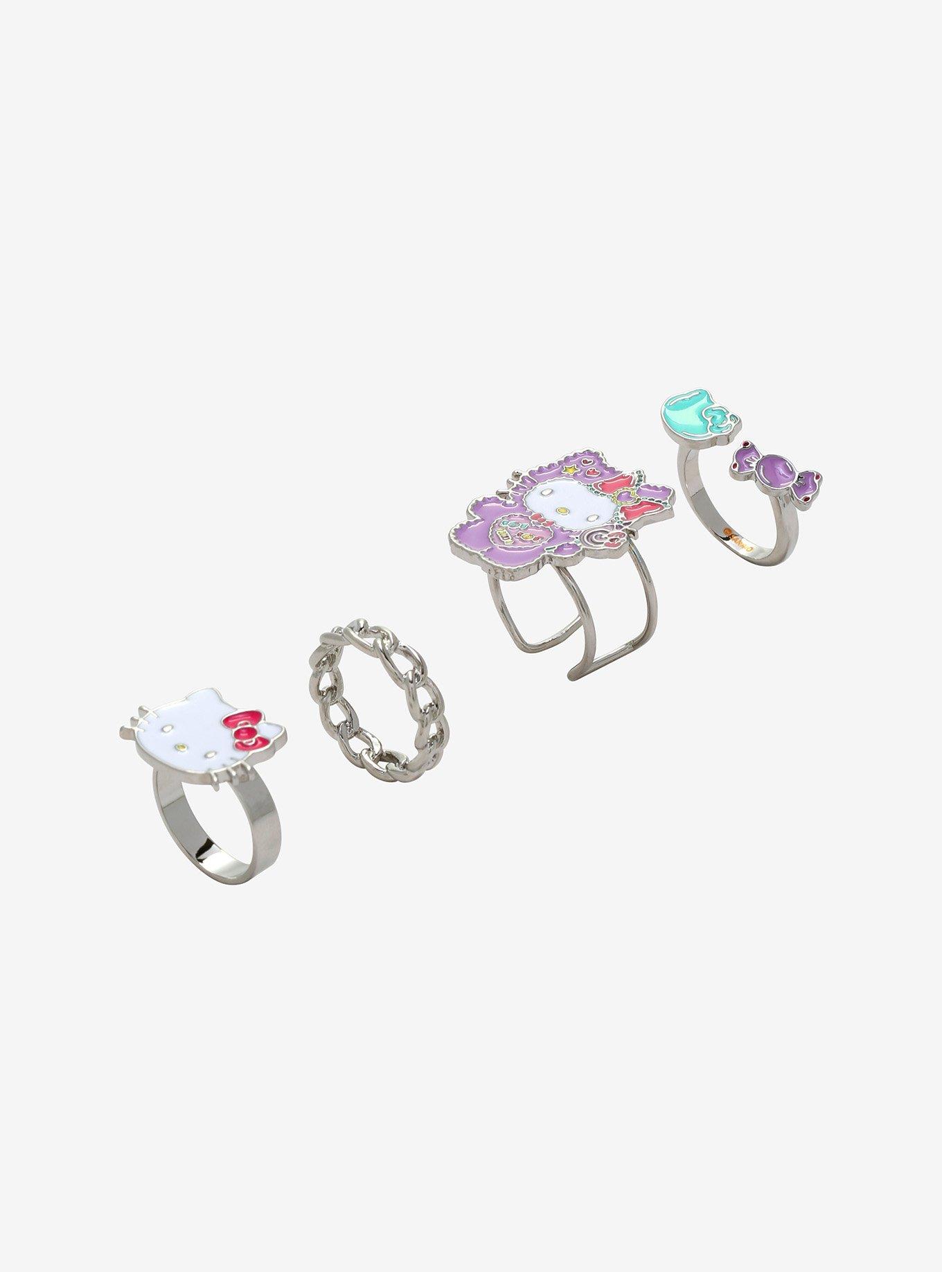 Hello Kitty Kids Toy Fashion Ring Set w/ Box Sanrio Japan –