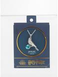 Harry Potter Ravenclaw Dried Flower Crystal Raven Necklace, , alternate