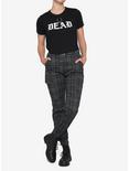 Dead O-Ring Boxy Girls Crop T-Shirt, BLACK, alternate