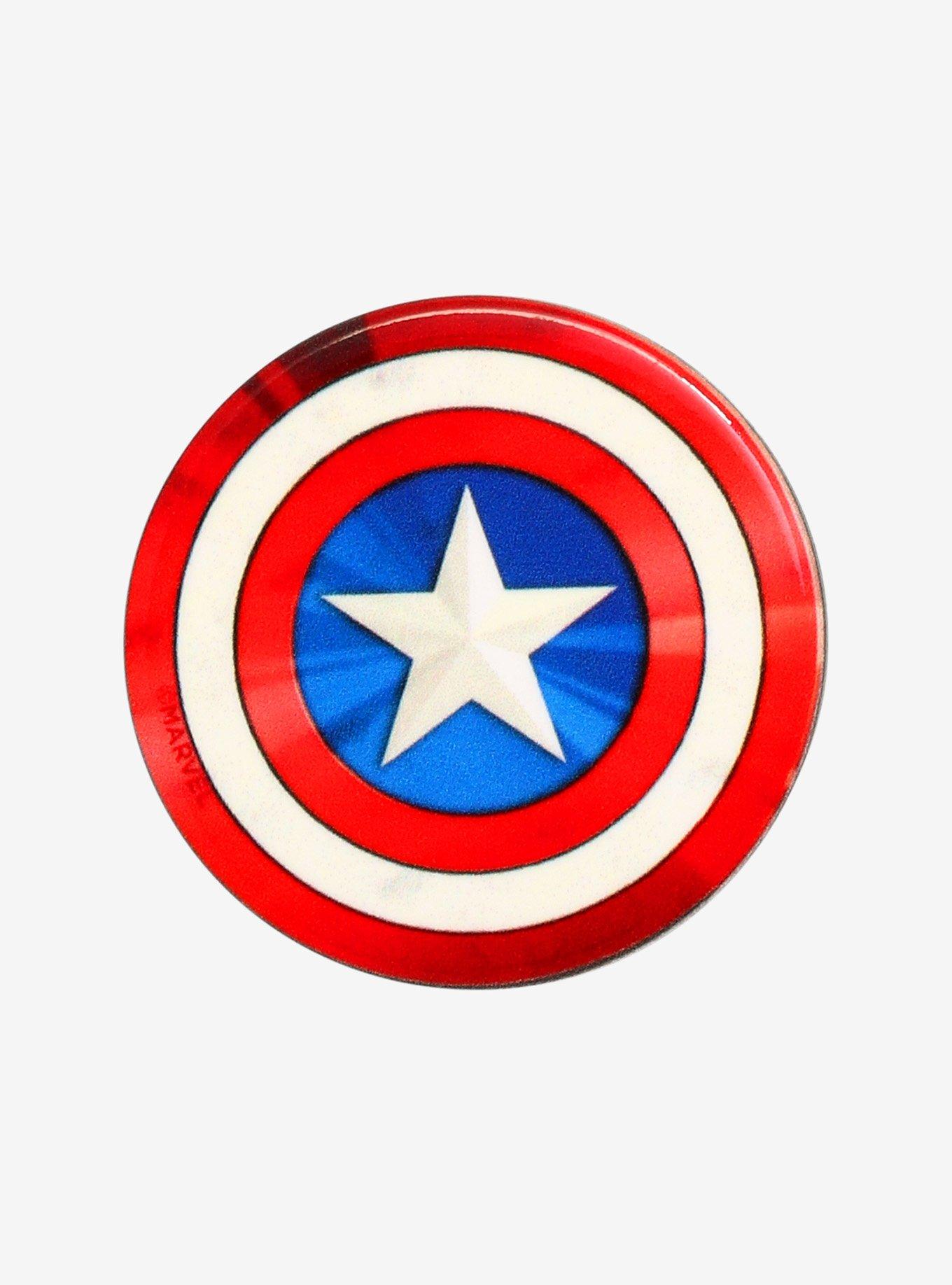 PopSockets Marvel Captain America Shield Phone Grip & Stand, , alternate