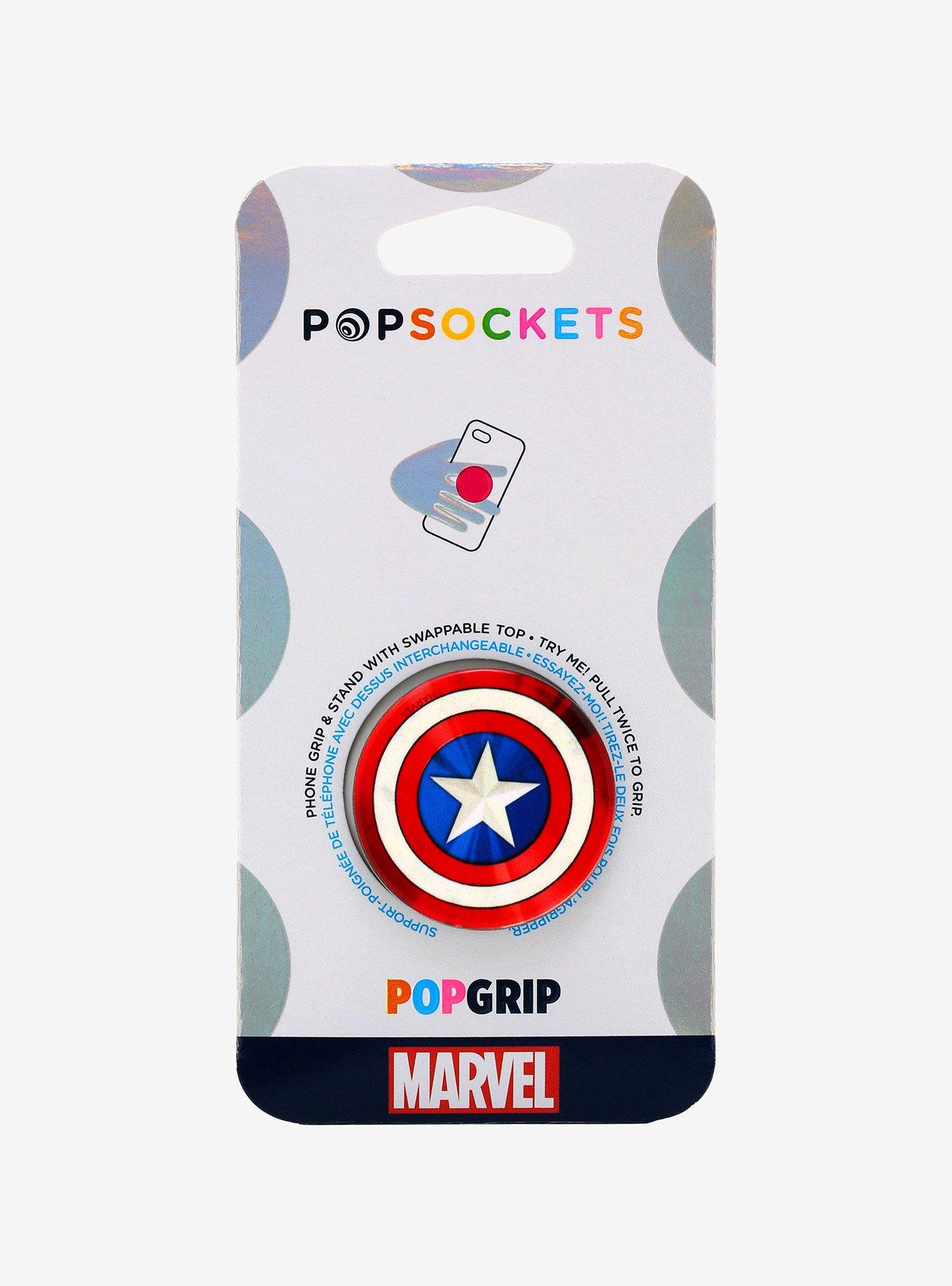 PopSockets Marvel Captain America Shield Phone Grip & Stand, , alternate