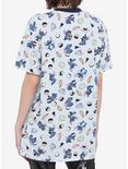 Disney Lilo & Stitch Sushi Print Oversized Girls T-Shirt, MULTI, alternate