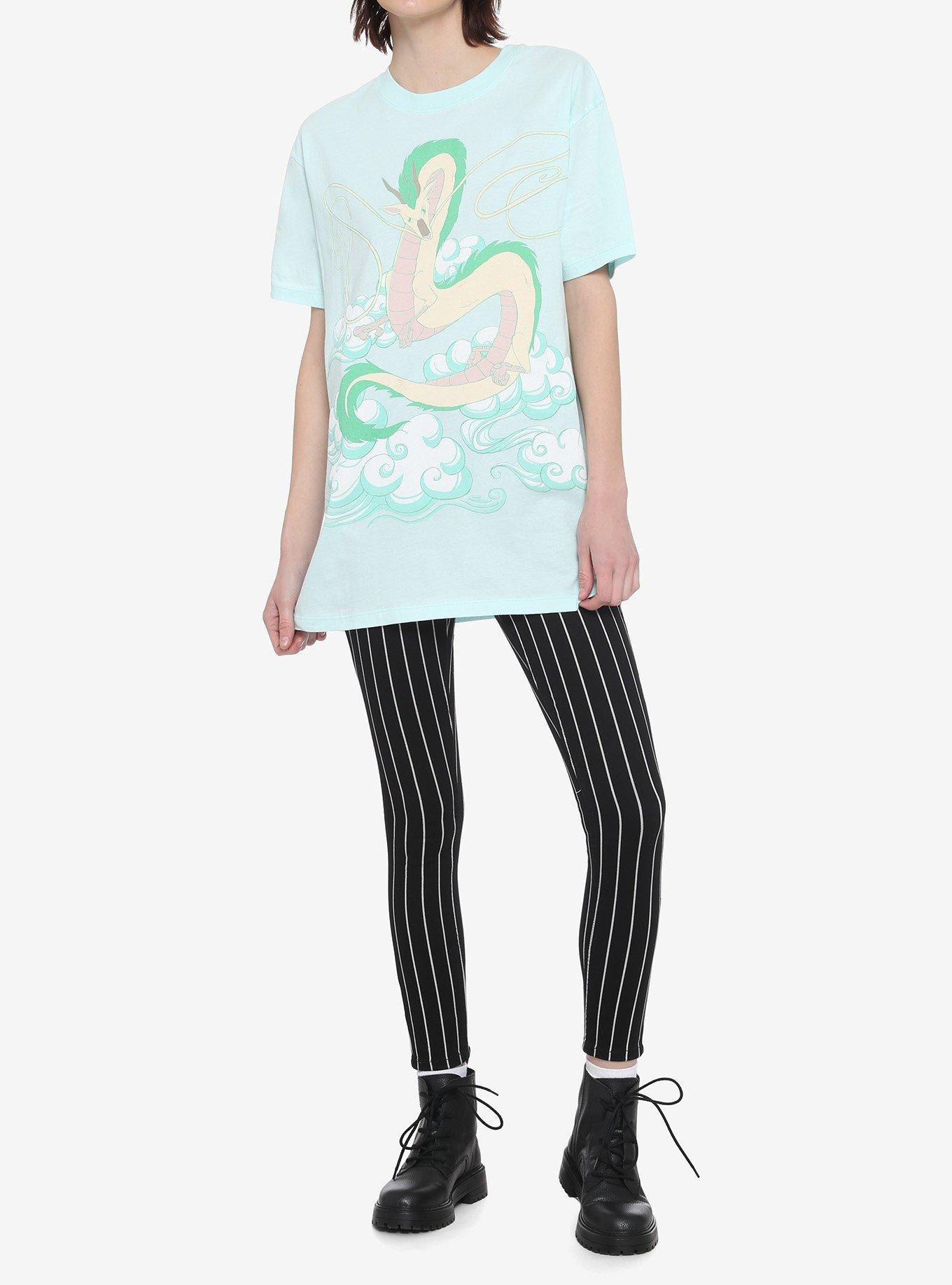 Studio Ghibli Spirited Away Haku Mint Oversized T-Shirt Plus Size, MULTI, alternate