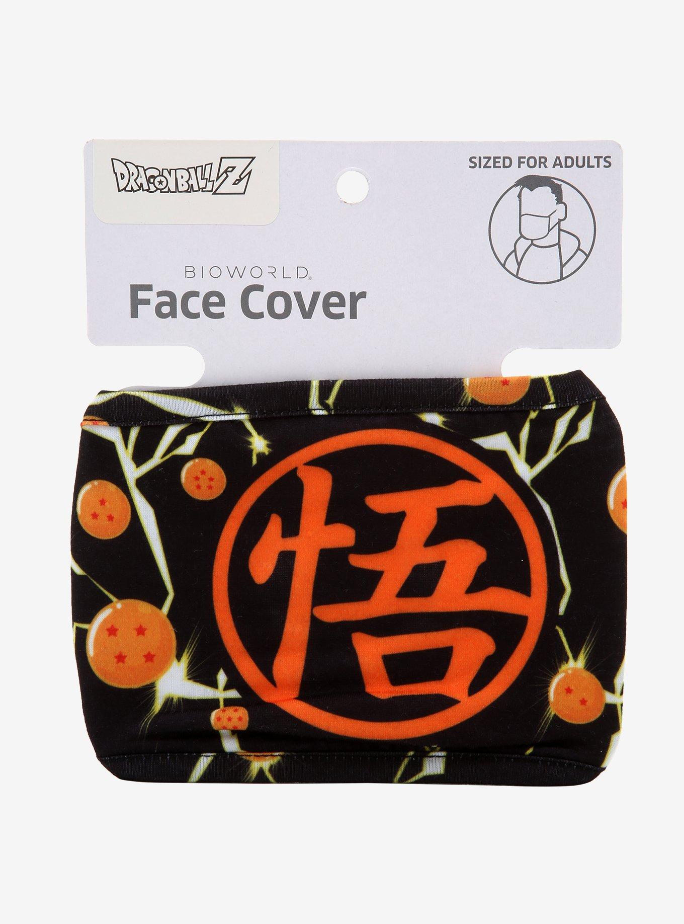 Dragon Ball Z Goku Kanji Dragon Ball Fashion Face Mask, , alternate