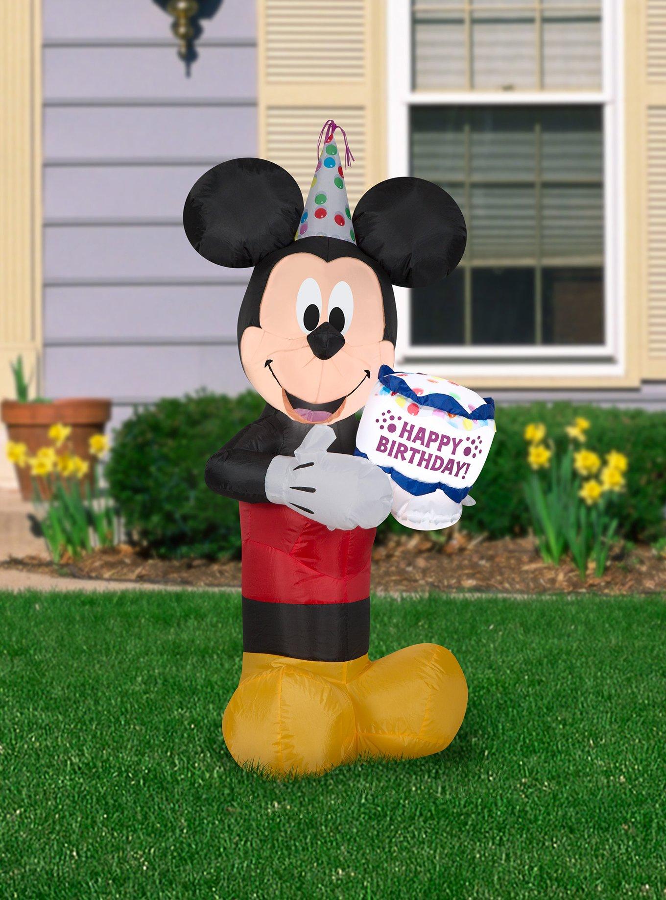 Disney Mickey Mouse Birthday Cake Inflatable Décor, , alternate