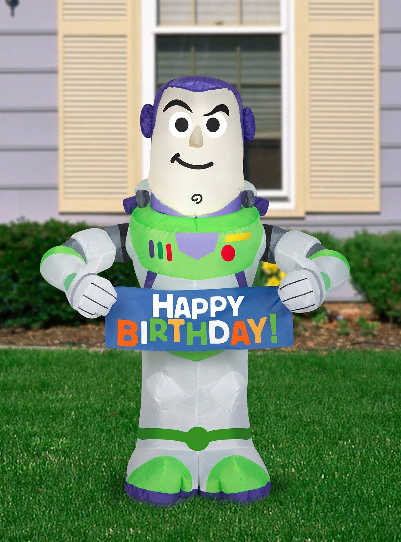 Disney Pixar Buzz Lightyear Birthday Inflatable Décor, , alternate