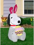 Peanuts Snoopy Holding Egg Airblown, , alternate