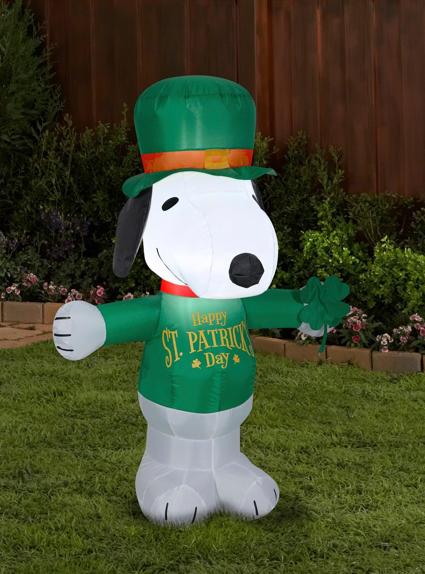 Peanuts St. Patricks Day Snoopy Peanuts Airblown, , alternate