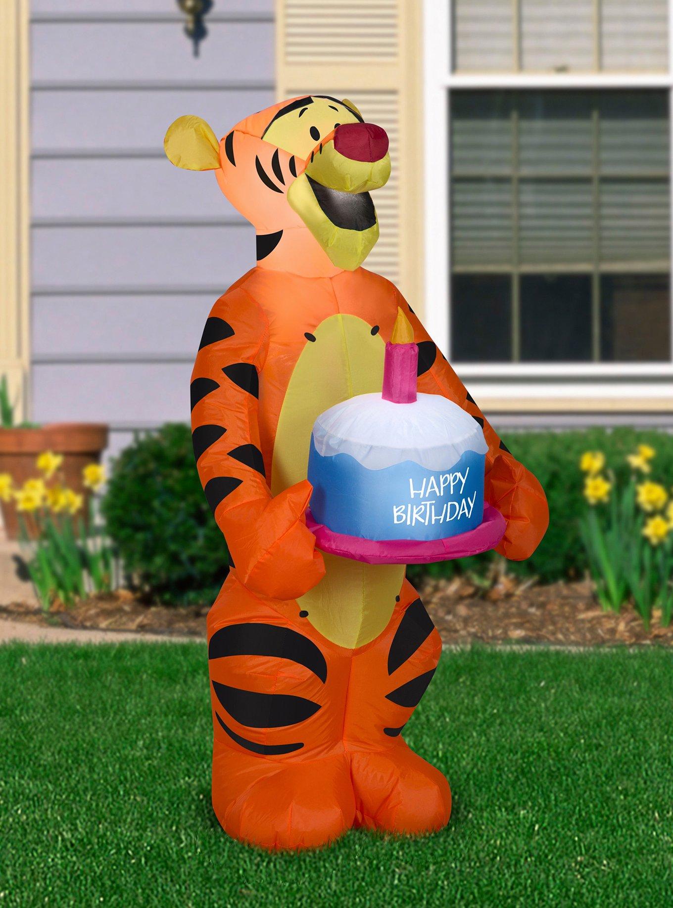 Disney Winnie The Pooh Tigger Birthday Cake Inflatable D&eacute;cor, , alternate