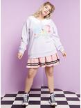 Disney Alice In Wonderland Lace Collar Girls Sweater Plus Size, MULTI, alternate