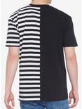 Black & White Stripe Split T-Shirt, STRIPES, alternate