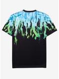 Neon Fire Sublimated T-Shirt, BLACK, alternate