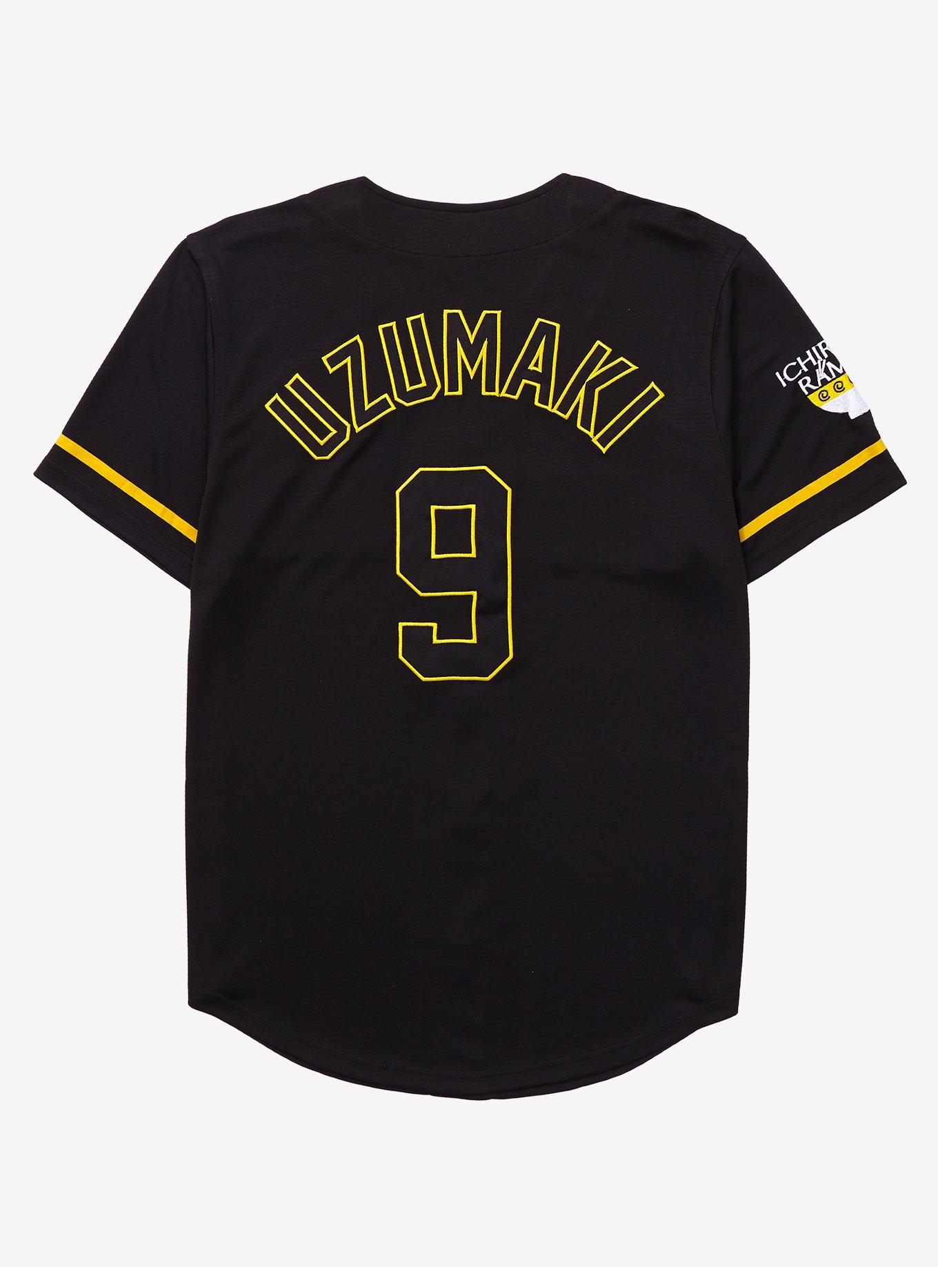 Naruto Shippuden Hidden Leaf Uzumaki Baseball Jersey - BoxLunch Exclusive, , hi-res