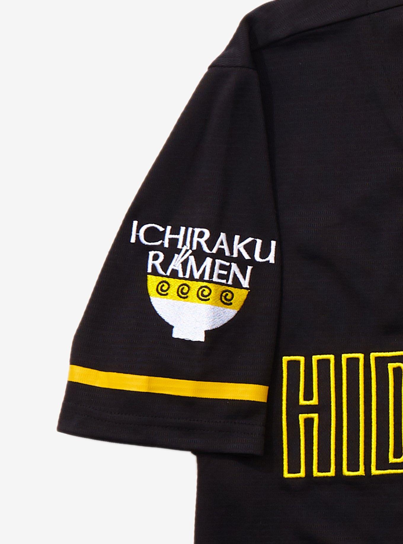 Naruto Shippuden Hidden Leaf Uzumaki Baseball Jersey - BoxLunch Exclusive, BLACK, alternate