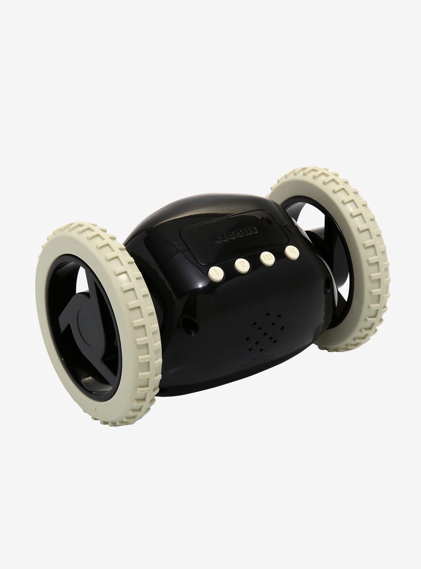 Clocky Black Alarm Clock On Wheels, , alternate