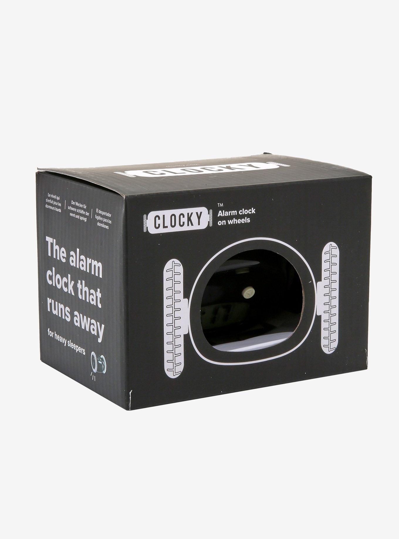 Clocky Black Alarm Clock On Wheels, , alternate