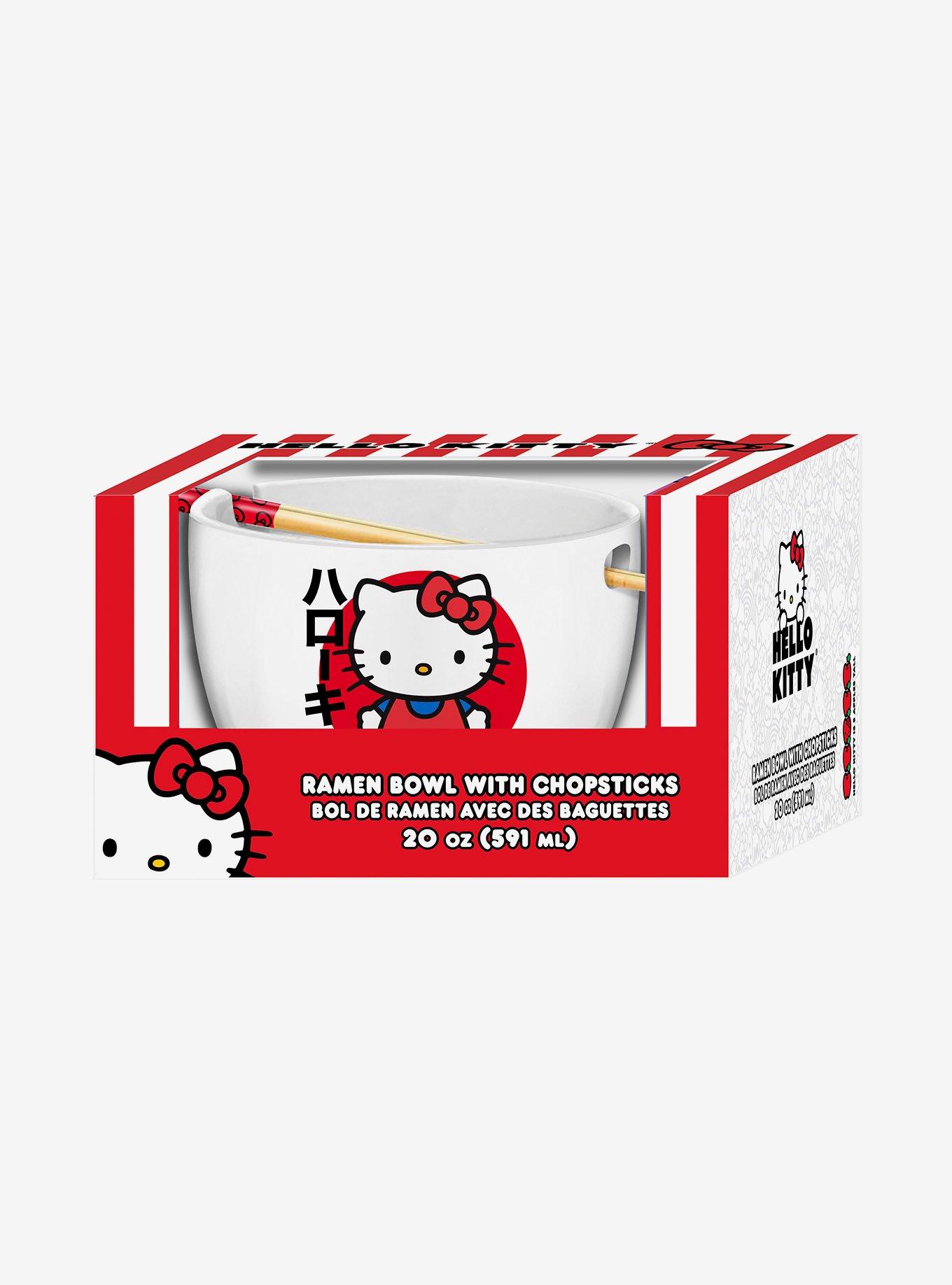 Hello Kitty Ramen Bowl With Chopsticks, , alternate