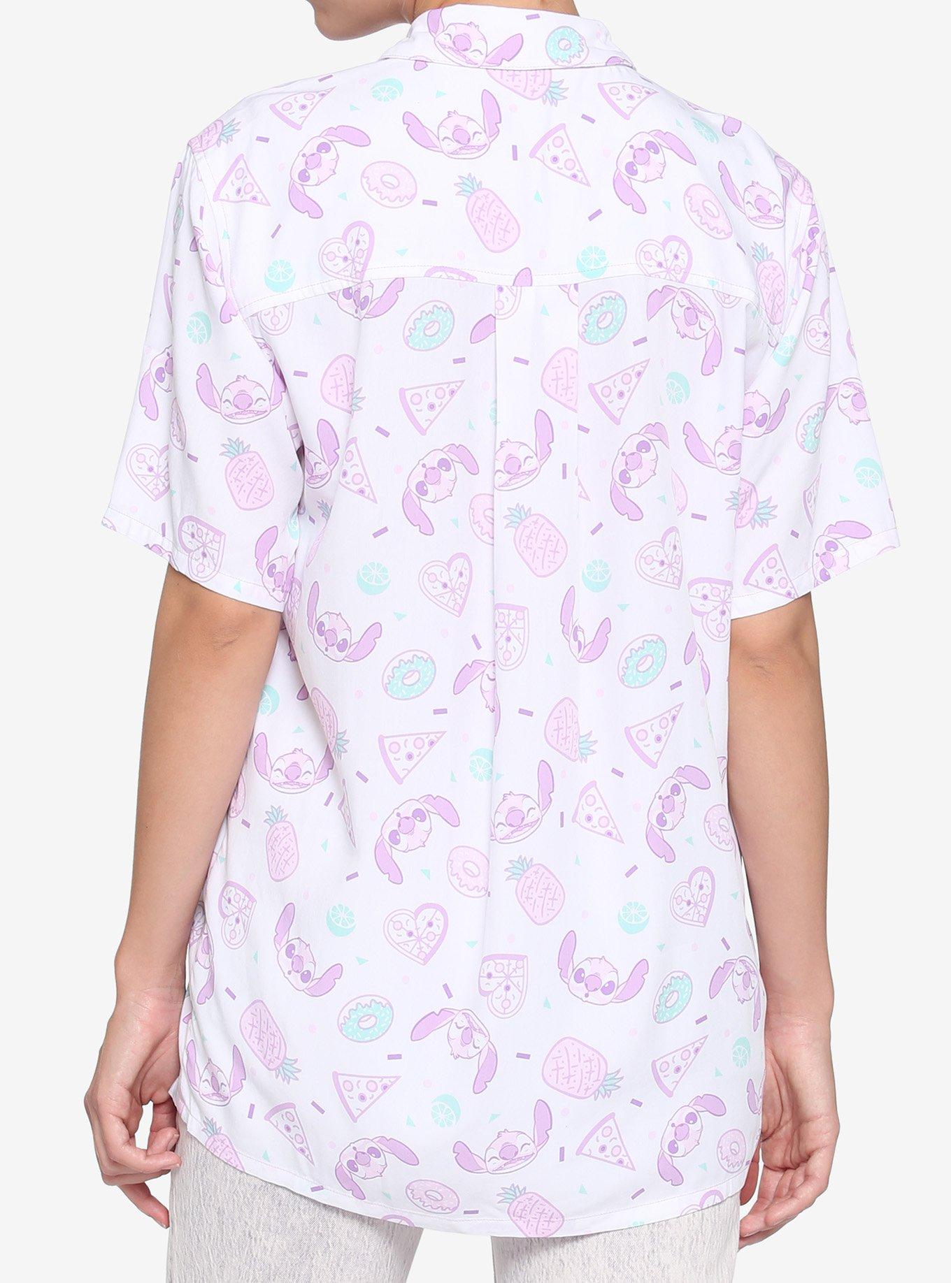 Disney Stitch Snacks Woven Button-Up, MULTI, alternate