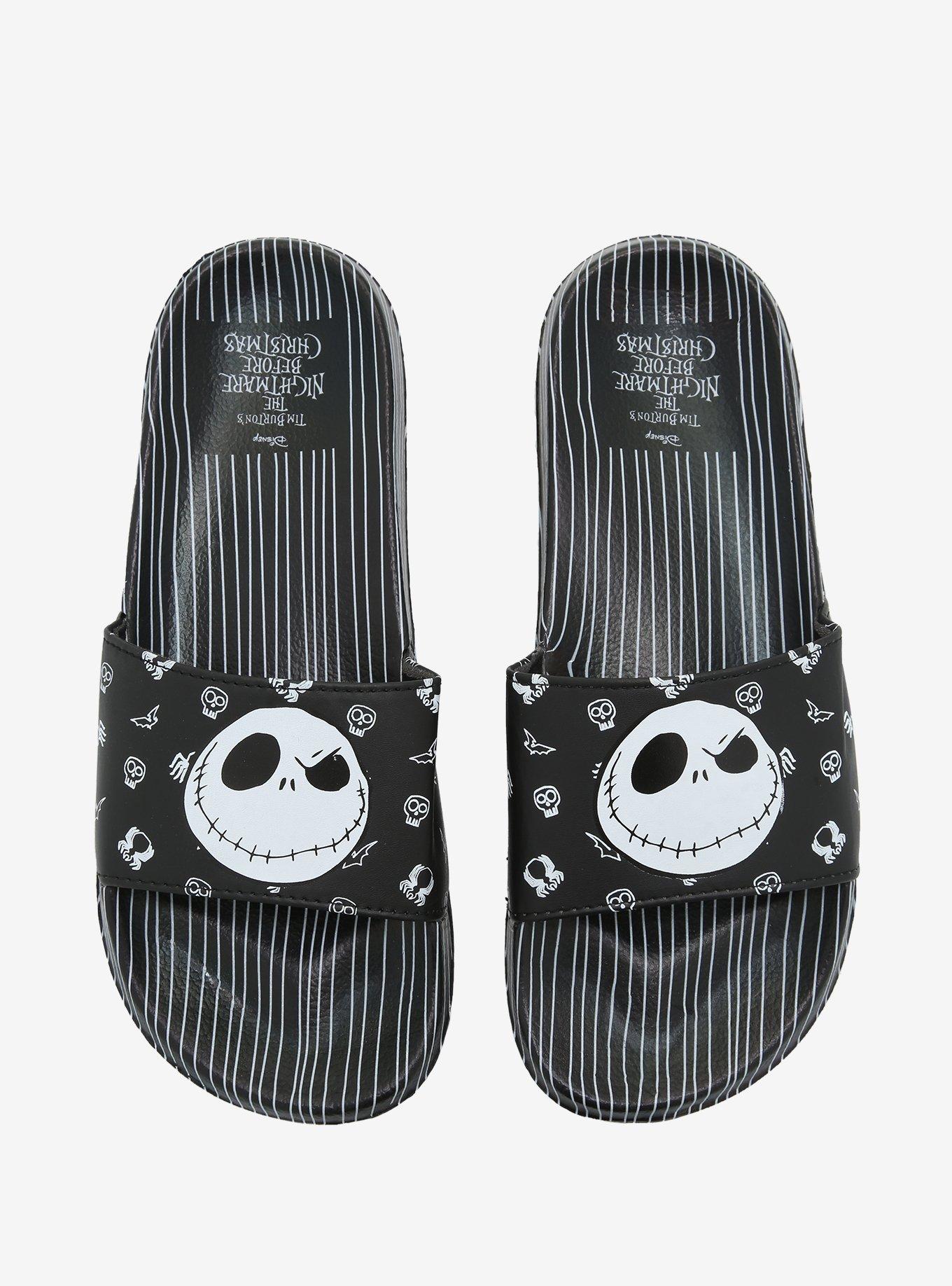 The Nightmare Before Christmas Jack Skellington Stripe Slide Sandals, MULTI, alternate