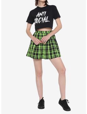 Anti Social Girls Crop T-Shirt, , hi-res