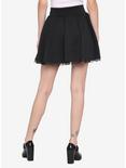 Black Lace-Up Skater Skirt, BLACK, alternate