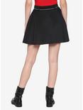 Moon & Stars Belt Black Skater Skirt, BLACK, alternate