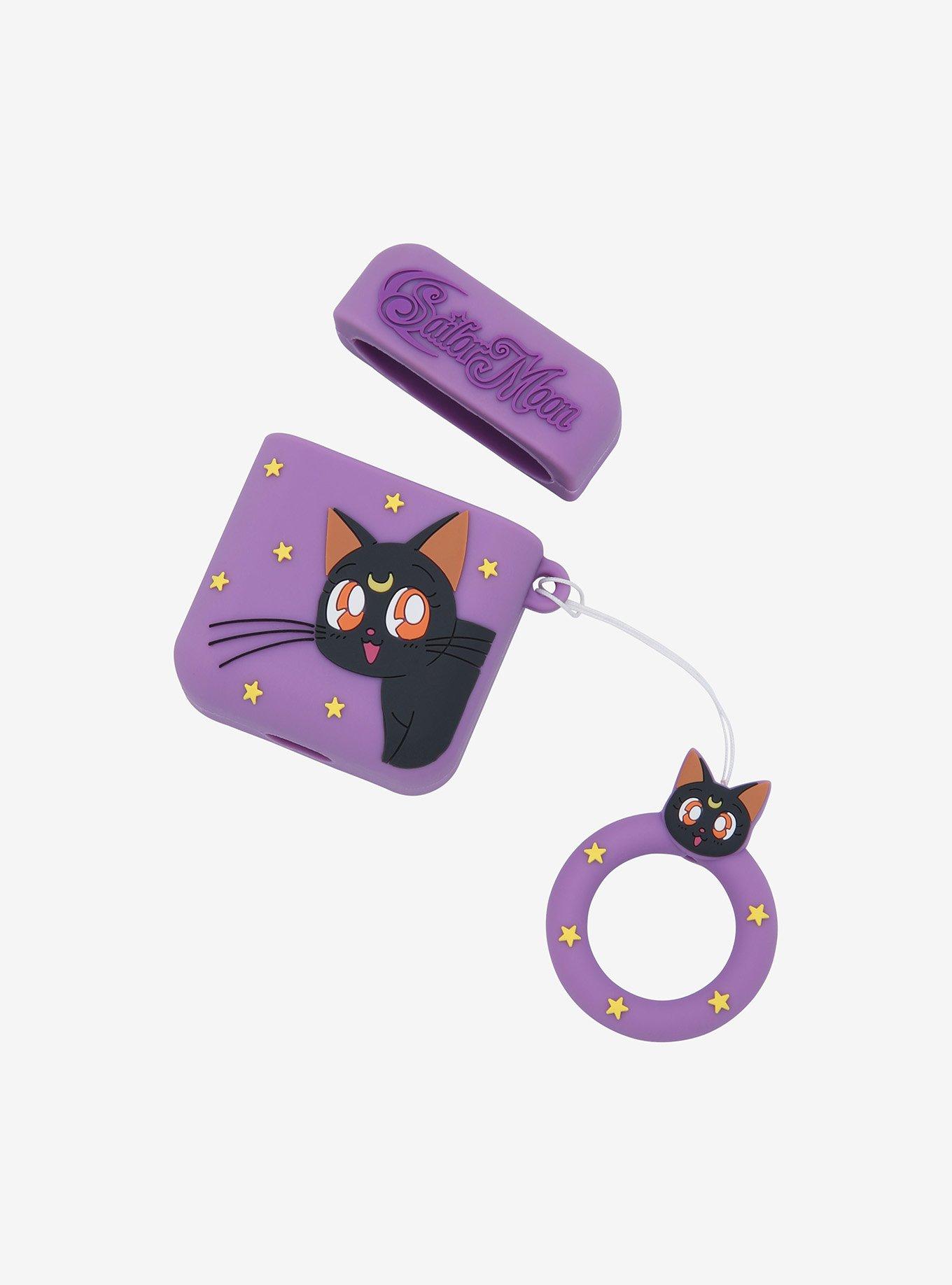 Sailor Moon Luna Wireless Earbud Case Cover, , alternate
