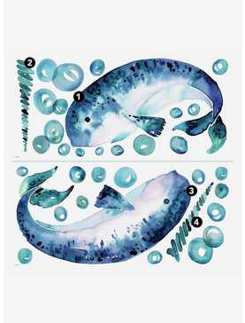 Catcoq Narwhal Giant Peel And Stick Wall Decals, , hi-res