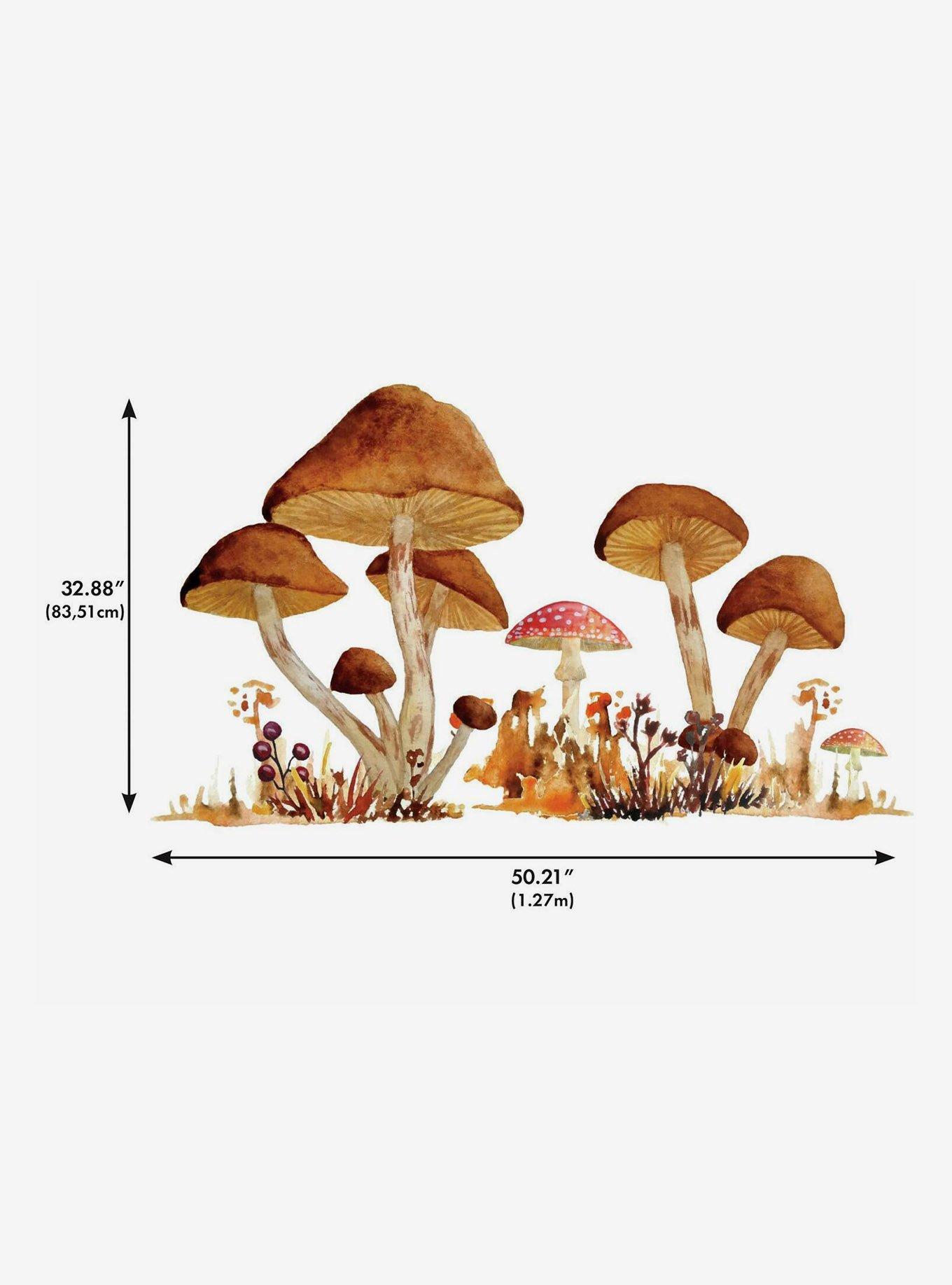 Mushroom Giant Peel And Stick Wall Decals, , alternate