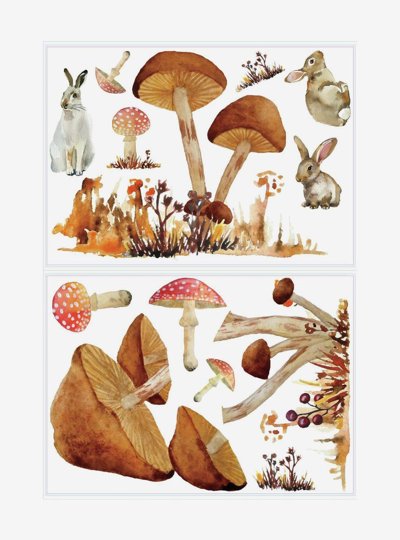 Mushroom Giant Peel And Stick Wall Decals, , hi-res