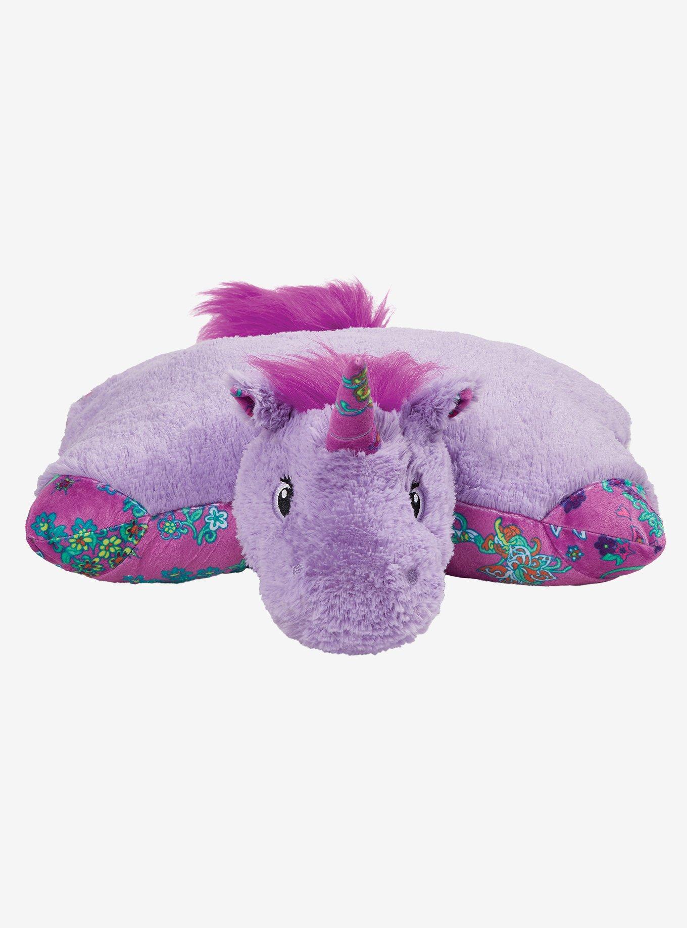 Colorful Lavender Unicorn Pillow Pets Plush Toy, , alternate