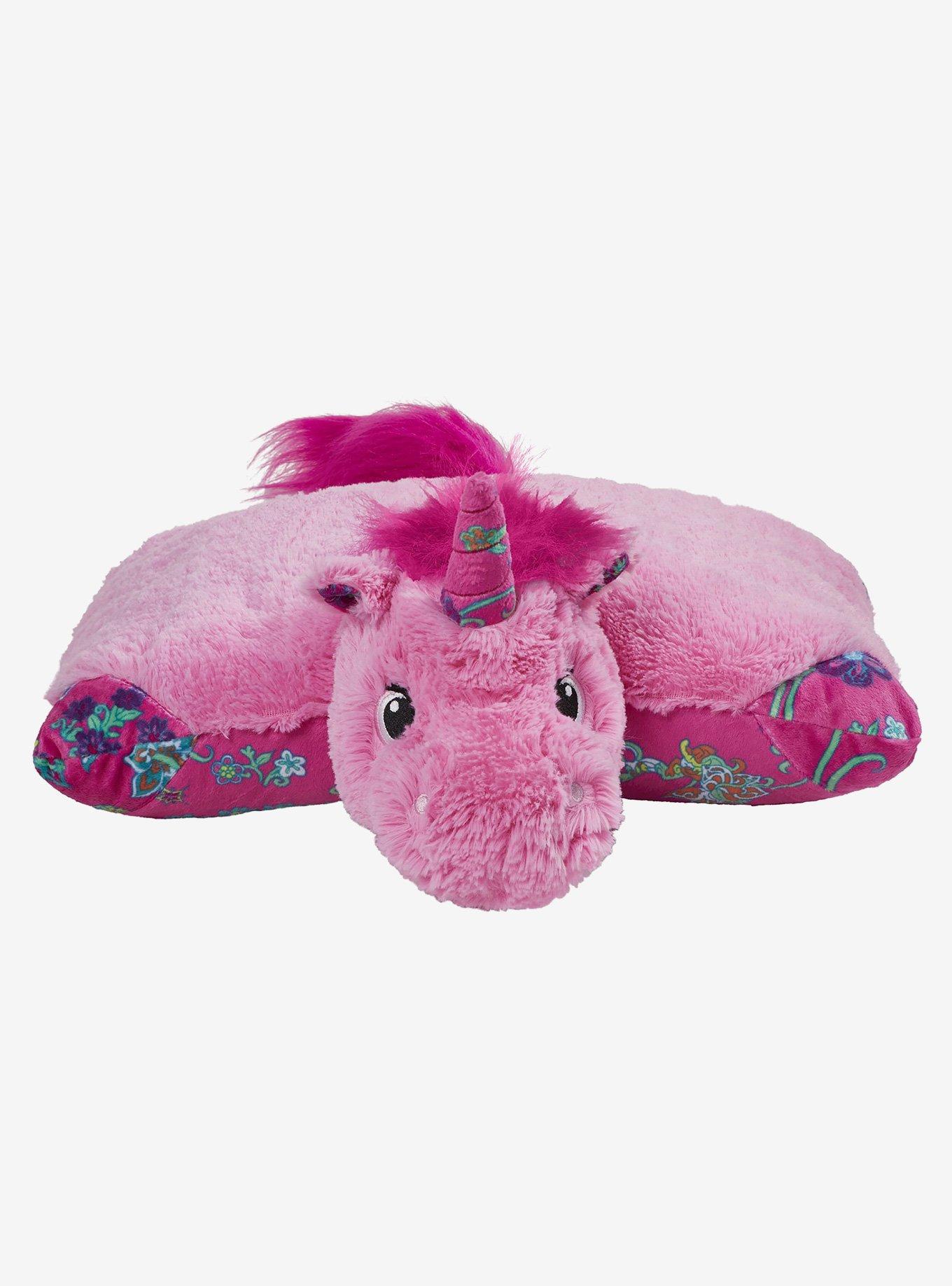 Hot Topic Colorful Pink Unicorn Pillow Pets Plush Toy | Shop Midtown